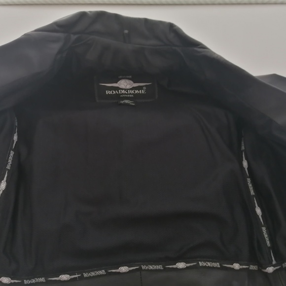 RoadKrome Genuine Leather Moto Jacket - Picture 4 of 4